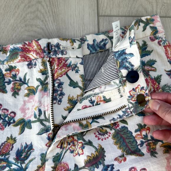 Madewell garden floral cotton lightweight shorts 0 - Picture 5 of 5